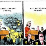 Bernie Sanders Crowd Vs Hillary Clinton Crowd – Comic 