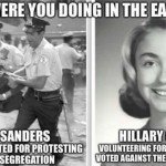 Bernie Vs Hillary Civil Rights Meme 