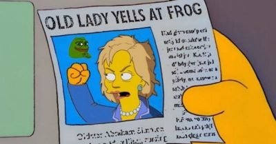 Hillary Clinton Pepe Meme – Old Lady Yells at Frog